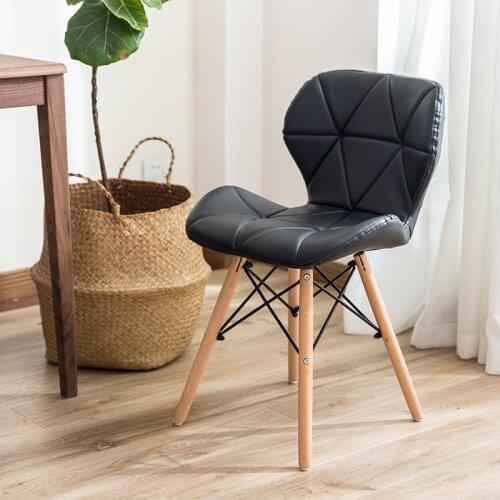 Real Wood Dining Chair Backrest Leisure Ims Plastic Office Conference