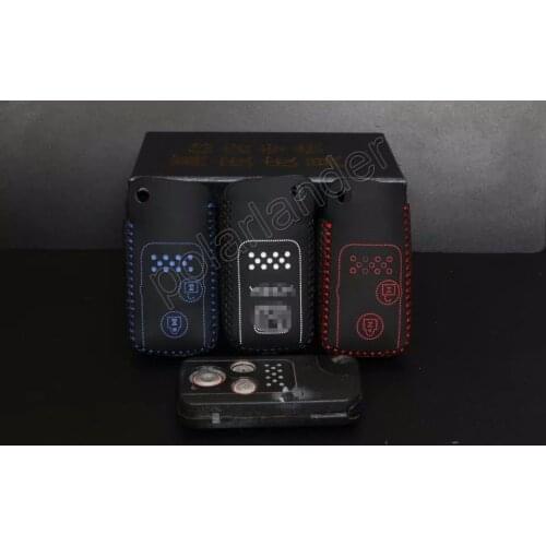 Only Red car key case Genuine quality leather sewing Hand car key cover for HONDA FIT CRV CROSSTOUR