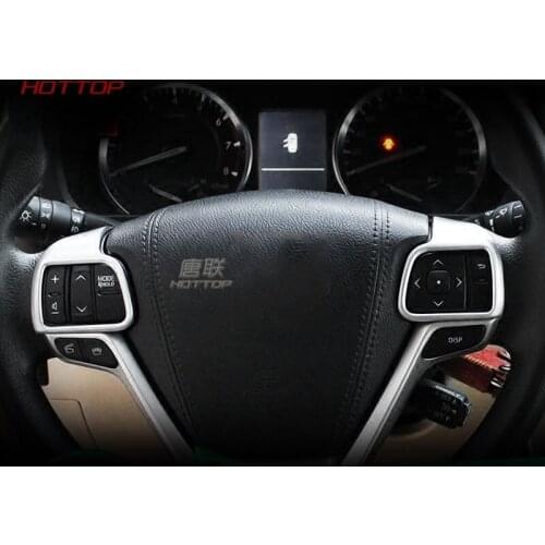 ABS Silver Steering Wheel Decoration Trims Styling Penals For Toyota Sienna Accessories 2011-2016