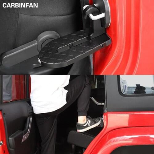 Universal Car Door Foot Plate for Car SUV Folding Foot Pegs Pedal Vehicle Emergency Hammer For Jeep Wrangler JK JL