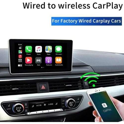 Universal Wireless Carplay Adapter, Smart Phone Type-C Carplay Module Dongle for Ios 10.0+, Plug & Play Black