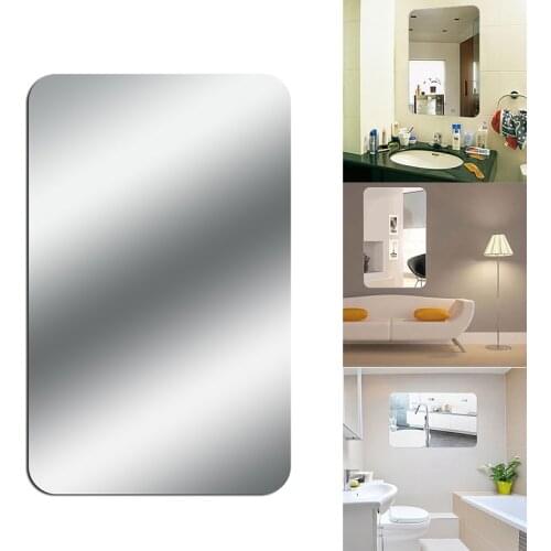 1PC Small Acrylic Mirror Distorting Mirror Stickers Reflective Mirror Stickers Stick On Wall Decal Self Adhesive Wall DIY Decor
