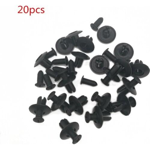 20pcs Car Door Trim Panel Fasteners Auto Bumper Fastener Plastic Rivets Retainer Clips fit for Toyota hyundai nissan mazda 3