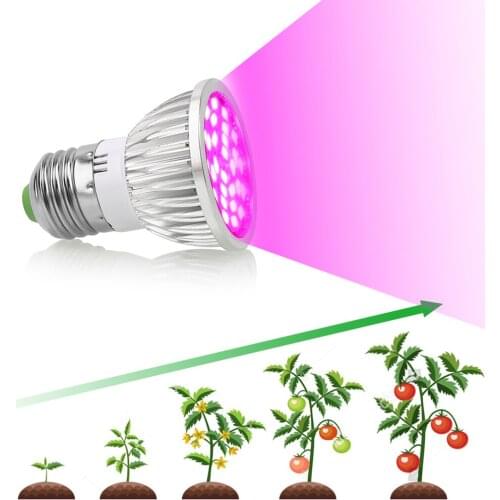 20 LED Plant Light E27 Full Spectrum Flower Nursery Lamps for Indoor Garden