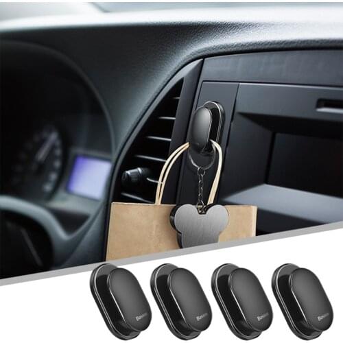 4PCS Car Hook Interior Hanging Creative Hidden Form Multifunctional Car Storage Hook for Bag Auto Products Accessories
