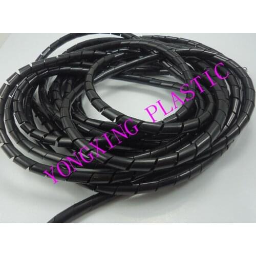 5Meter/lot Flame 4mm retardant black or white spiral bands diameter Cable casing Cable Sleeves Winding pipe