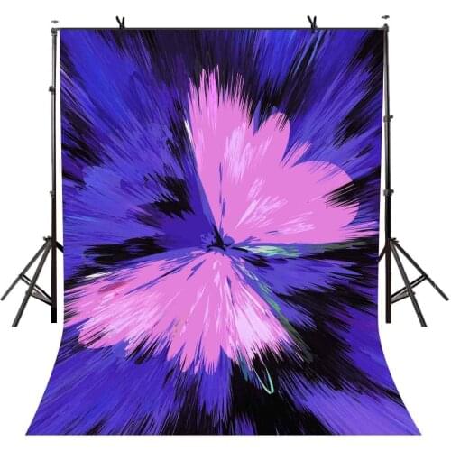 5x7ft Pink Butterfly Backdrop Purple Shading Pink Butterfly Photography Background and Studio Photography Backdrop Props