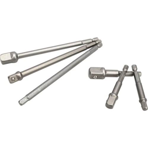 ABSF 6Pcs Hex Shank Wrench Drive Power Extension Drill Bit Socket Adapter Holder 1/4Inch 3/8Inch 1/2Inch Screwdriver Tools