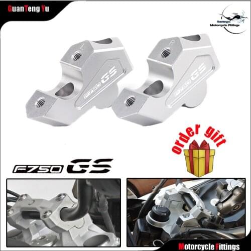 Aluminum Motorcycle Handlebar Heightening Riser Fixture Installation Adapter Extension For BMW Motorrad F750 GS F750GS 2019-2020