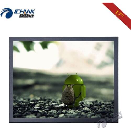 B170TN-ABHUV/17" 1280x1024 4:3 AV BNC HDMI VGA Metal Shell PC Monitor/17" inch Steel Case Wall Mount Security LCD Screen Display
