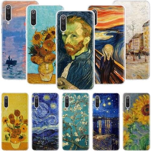 Van Gogh oil Art Painting Phone Case For Xiaomi Mi Note 10 11 9 8 10T 9T CC9 A1 A2 A3 5X 6X Pocophone F1 X3 F2 Pro Lite Coque Co