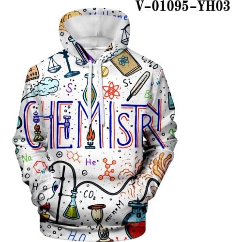Classic Science Formula 3D kids Hoodies sweatshirts Colorful Print Man Woman streetwear Funny Math Logistics chemistry Tops