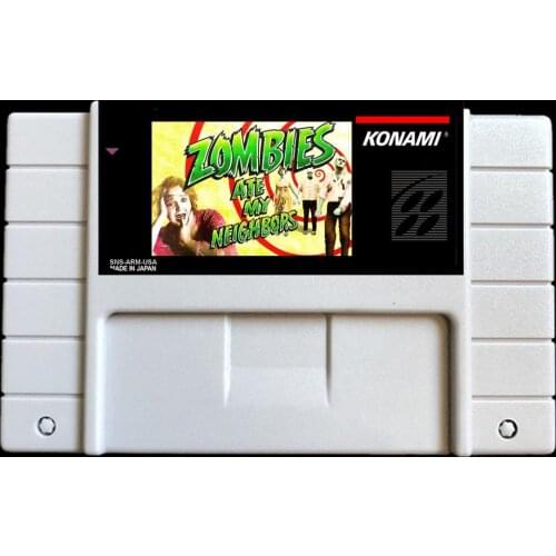 Zombies ate my Neighbors USA -NTSC version 46 pins Video games card NTSC version for Retro Video games Console