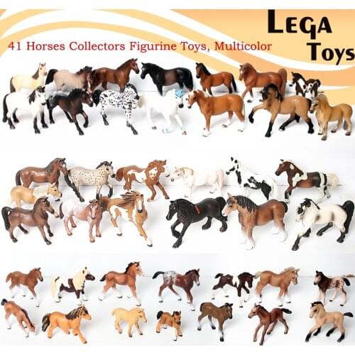 Hand painted Simulated model horse figures,Classic Furnishing articles Animal Horse Toy Model set Action Figure Educational Toys