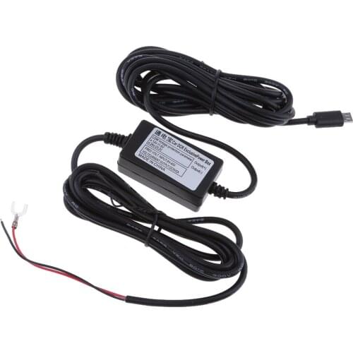 12V-5V Power Inverter Micro USB Right Angle Shape Hard Wire Auto Converter