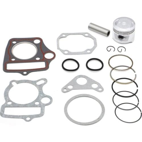 PISTON REBUILD KIT W/ RINGS & GASKETS SET FOR HONDA CRF70F 2004-2008, XR70R 1997-2003 ,XL70 1974-1976 DIRT BIKE