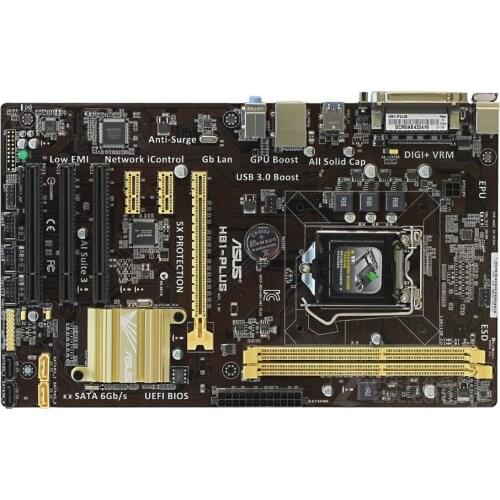 Asus H81-PLUS Desktop Motherboard LGA 1150 DDR3 I3 I5 I7 USB2.0 USB3.0 VGA 16GB H81 Original motherboards free shipping