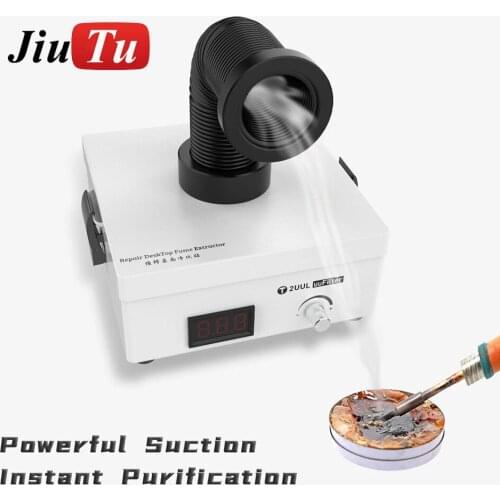 Desktop Fume Extractor Soldering Smoke Purifier 3 Layer Filter Dust Purification System for Phone Repair Welding Absorbing