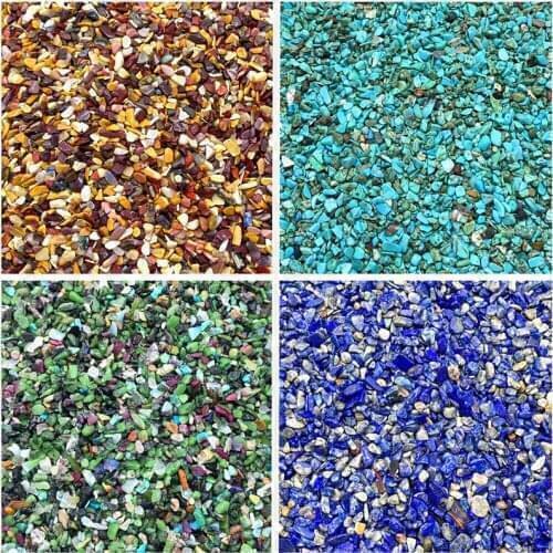 20g Natural Crystal Gravel Specimen Rose Quartz Amethyst Home Decoration Volorful Aquarium Healing Energy Stone Rock (3mm-7mm)