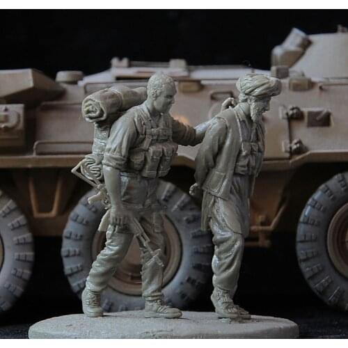 Unpainted Kit 1/35 Soviet special forces officer figure Historical Figure Resin Kit