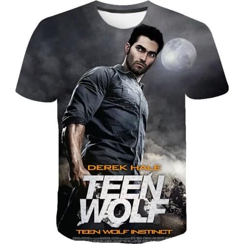 2021 New Fashion Teen Wolf 3D Printed T Shirt Summer Style Men Women Children Cool Short Sleeve Boy Girl Kids Casual Tops Tee