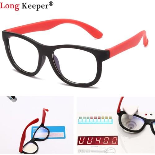 Vintage Anti Blue Light Kids Glasses Prescription Children Boy Girls Clear Computer Tranparent Flexible Optical Frame Oculos UV