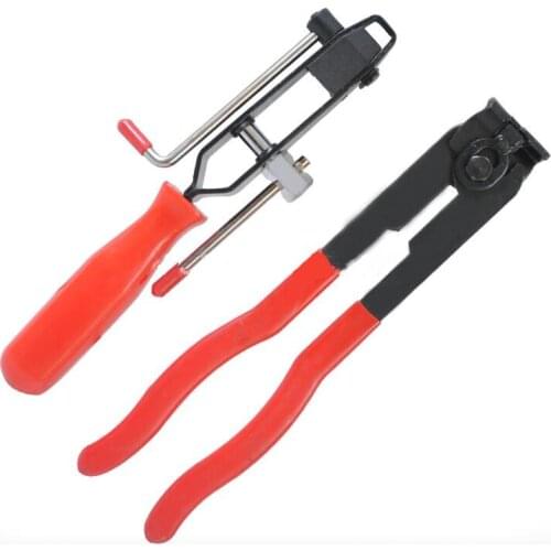 2pcs Dustproof clamp Cage clamp pliers Ball Head Extractor Exhaust pipe tweezers Automobile repair Joint Clamp Banding Tool