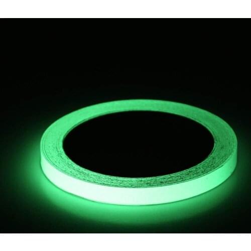 Reflective Glow Tape Self-adhesive Sticker Removable Luminous Tape Fluorescent Glowing Dark Striking Warning Tape