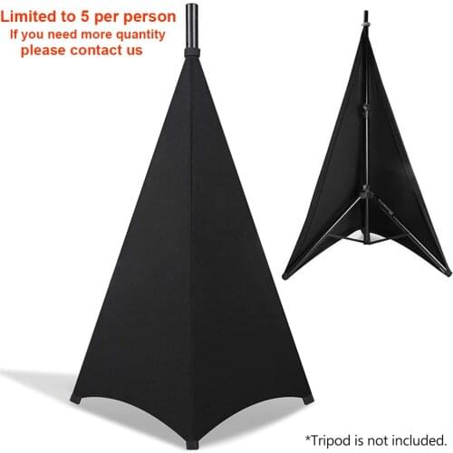 Universal Dj Light Speaker Stand Cover Triple Sided Tripod Stand Skirt Scrim Cover Stretchable Material (Tripod Not Included)