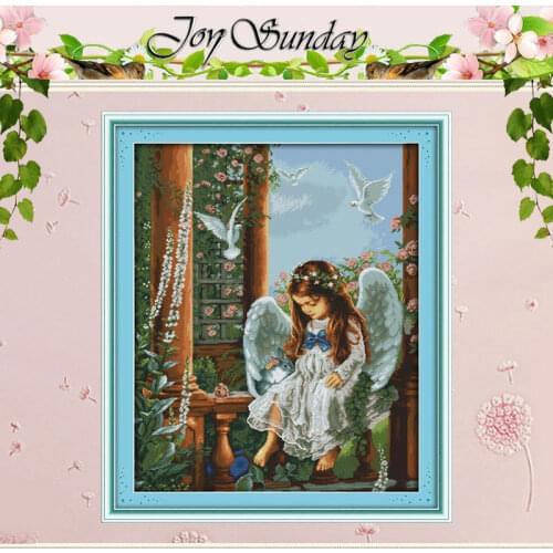 Love Angel Patterns Counted Cross Stitch 11CT 14CT Cross Stitch Sets Wholesale Chinese Cross-stitch Kits Embroidery Needlework