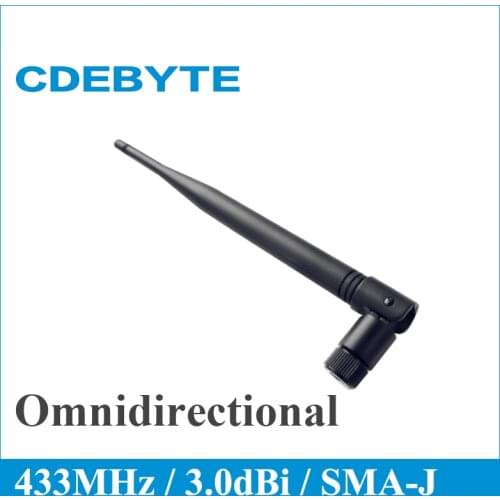 Omnidirectional Antenna 433MHz 3.0dBi Gain 50 Ohm SMA-J COJXU TX433-JKS-20 High-Quality wireless communication antenna