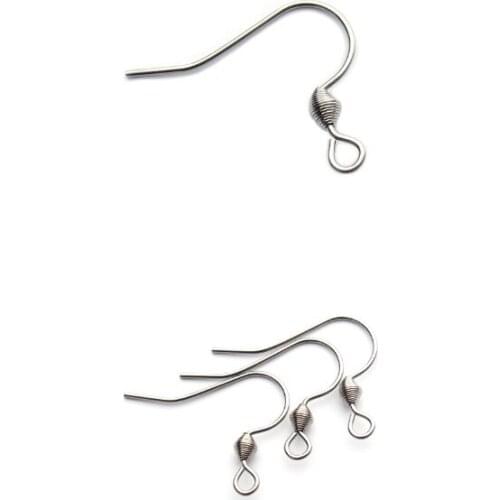 100pcs/lot 17mm*22mm stainless steel Ear hook Open Melon Seed Button For DIY Necklace Bracelet Fashion Jewelry Making Findings