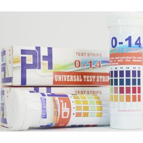150 Strips Bottled PH Test Strip Full Range 0-14 pH Acidic Alkaline Indicator Urine Saliva Universal