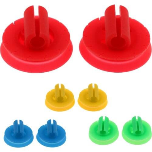 2Pcs Silicone Winding Board Clamp-on Fishing Line Round Spools 7cm 4 Colors, Easy Installation