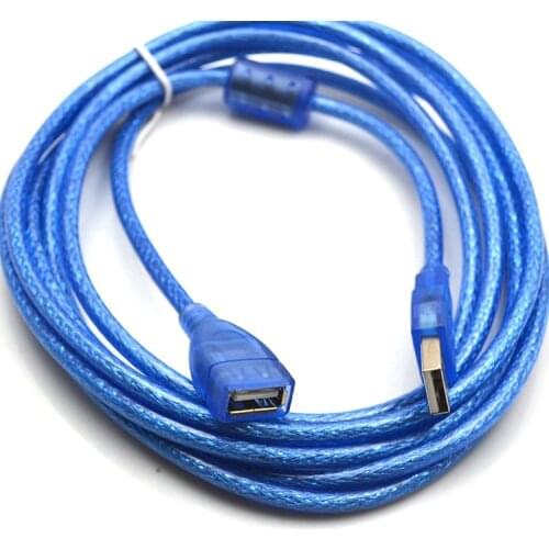 3 meter High Speed USB 2.0 480Mbps M/F male To female cable extension wire for Hub/keyboard/Mouse/headset - 1pcs-Blue