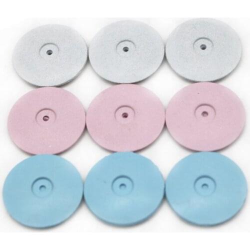 30Pcs Dental Lab Polishing Wheels Burs Silicone Polishers Disk Coarse Blue/White/Red Dental Polishing toolsTeeth whitening
