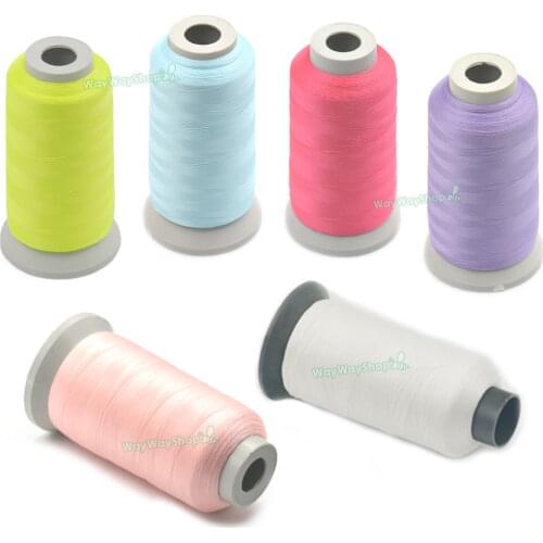 3000 Yards Glow In The Dark Machine Embroidery Threads Sewing 150D DIY Polyester