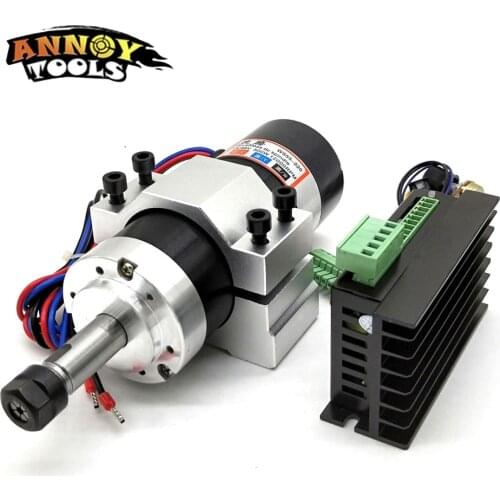 500W Brushless Spindle 0.5KW Air Cooling Spindle Motor Extension Rod Shaft Integrated Motor for CNC Milling Machine