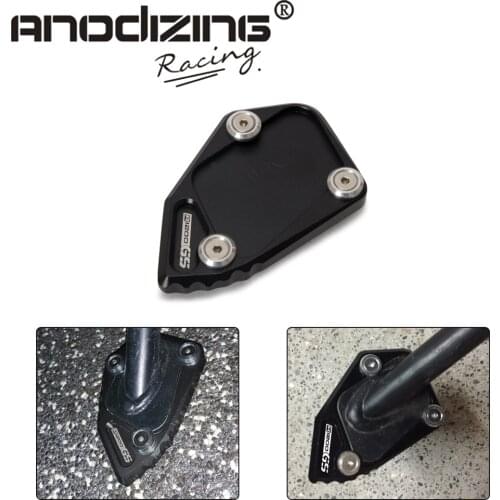 Motorcycle CNC Aluminum Support Plate Foot Pad Side Stand Enlarge Kickstand For BMW R1200GS R 1200GS R 1200 GS ADV 2008-2012