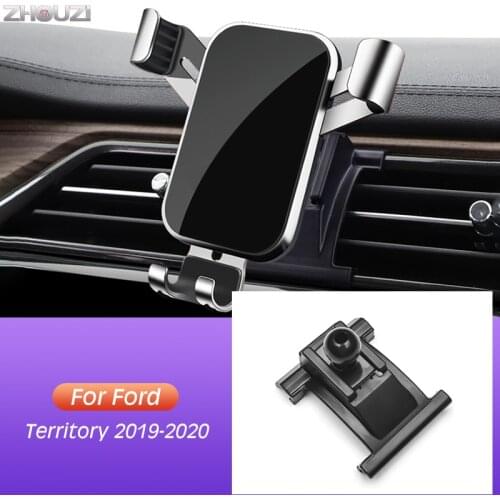 Car Mobile Phone Holder Clip For Ford Territory 2019 2020 Air Vent Mounts GPS Stand Gravity Navigation Bracket Car Accessories