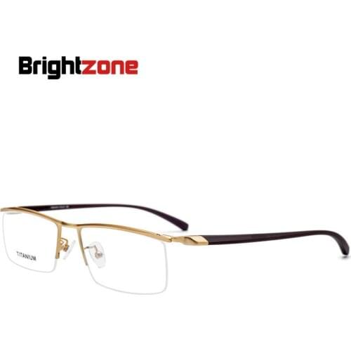 Brightzone Brand Glasses Men TR90 Half Spectacle Frame Myopia Optics Gozluk Oculos De Grau Gafas Eyeglasses Rim Occhiali Briller