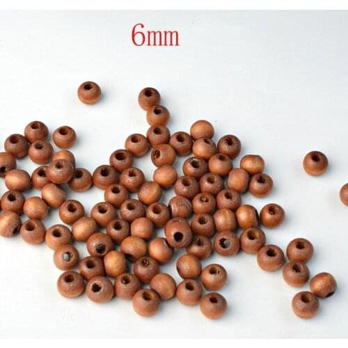 FLTMRH 150pcs Hot selling Choose Natural Round Ball Red And Black Wood Bead For Fashion Buddha Prayer Bracelet Necklace DIY