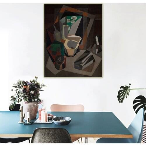 Diego Rivera《Still Life with Utensils》Canvas Oil Painting Artwork Poster Picture Wall Hanging Decor Home Living Room Decoration