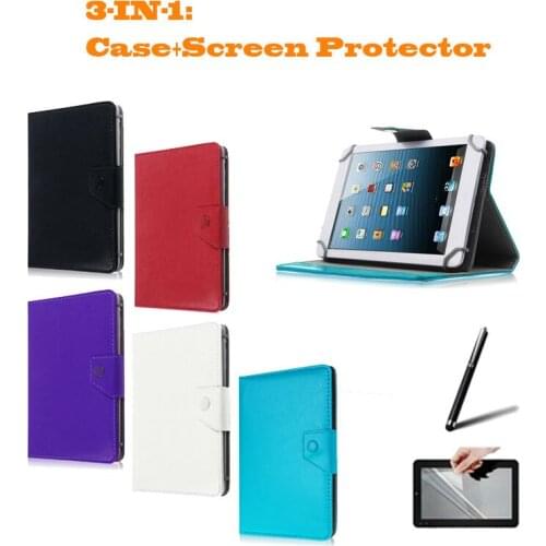 For Modecom FREEWAY TAB 7.0/FREETAB 2096/FREETAB 2099 7" Inch Universal Tablet PU Leather cover case 2 Free Gift