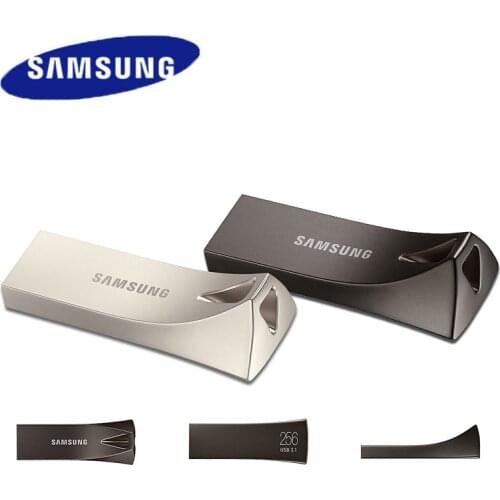 SAMSUNG USB Flash Drive USB 3.1 32GB 64GB Pen Drives 200MB/s High Speed BAR Plus Memory Stick 128GB 256GB 300MB/s Flash Disk