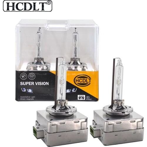 HCDLT 2PCS Metal Base 55W D1S D3S Xenon Bulbs For Car Headlight Standard White 6000K 5000K 8000K 4300K 35W D2S D4S Xenon Lamp