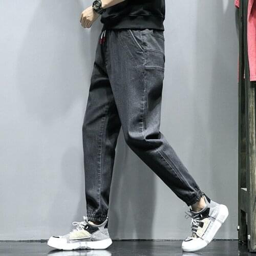 Prowow 2021 New Autumn Fashion Men Jeans Vintage Designer Denim Cargo Pants Spliced Harem Trousers Hip Hop Jeans Men Joggers