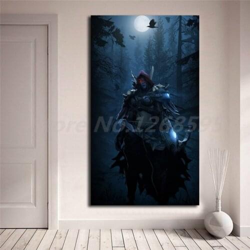 Wallpapers World of WarCrafts Sylvanas Warriors Art Canvas Poster Painting Wall Picture Print Home Bedroom Decoration