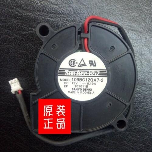 SANYO Denki 109BC-12GA7-2 Server Cooling Fan DC 12V 0.19A 50x50x15mm 2-wire