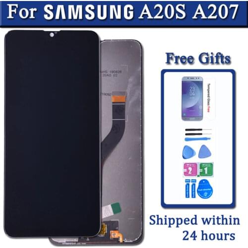 For Samsung galaxy A20S A207 lcd Digitizer Display With Touch Screen Digitizer Assembly A207F SM-A207M LCD with frame